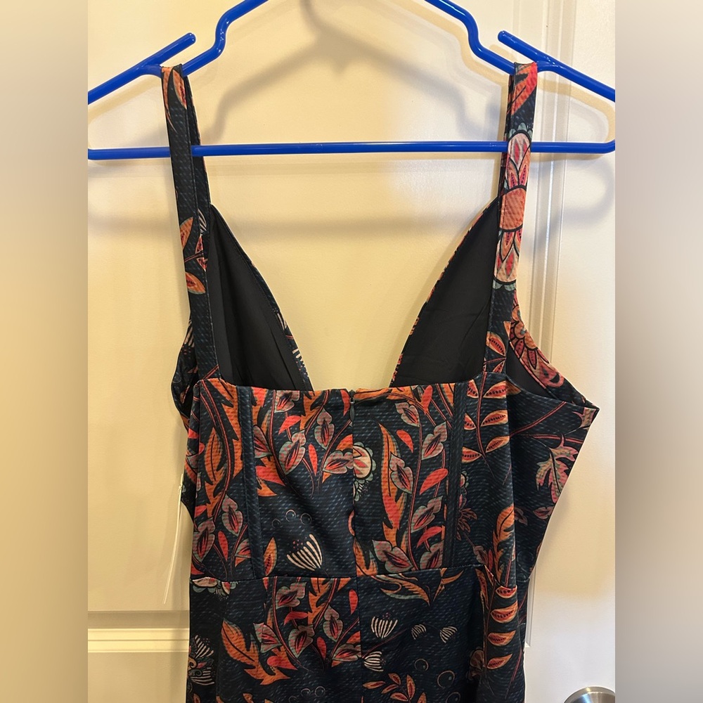Aerie Navy and Pink Asymmetrical Dress - Picture 5 of 11